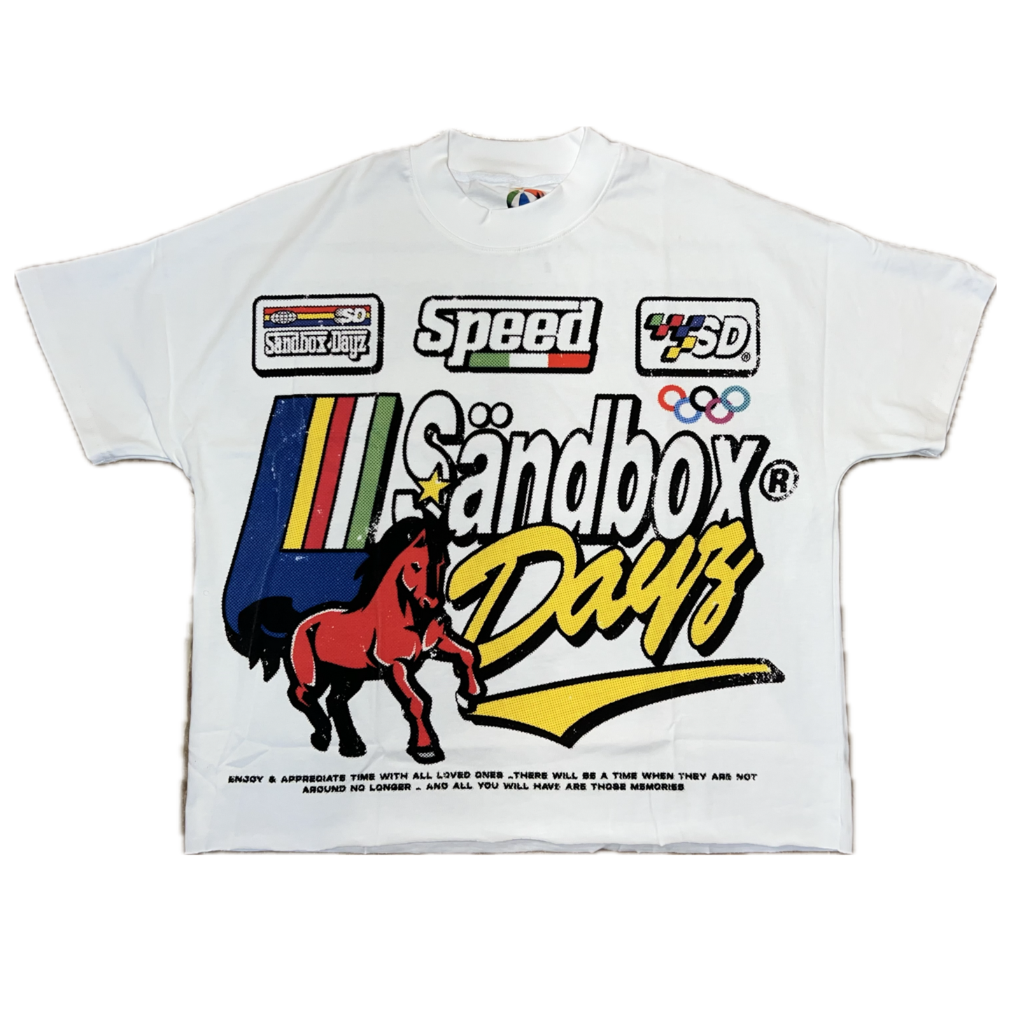 Sandbox Dayz “OLYMPIC” OS crop tee